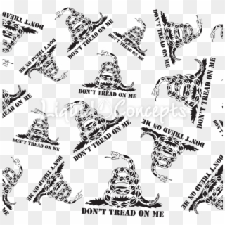 Dont Tread On Me Hydrographics Films - Drawing Clipart