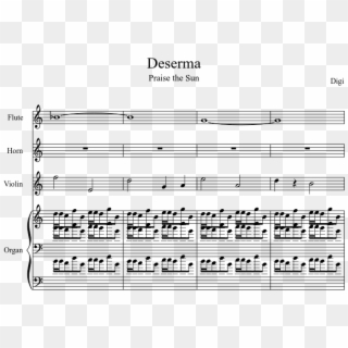 Deserma Sheet Music Composed By Digi 1 Of 3 Pages - Song For Mama Music Sheet Clipart