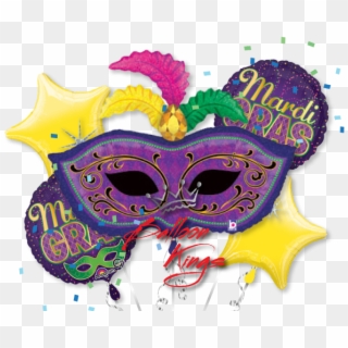 Mardi Gras Masks - Transparent Mardi Gras Png Clipart
