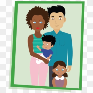 Illustration Of Nur's Family - Cartoon Clipart