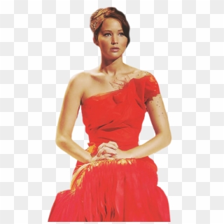 Katniss Katniss Everdeen Thg Request Interview Dress - Hunger Games Katniss Red Dress Clipart
