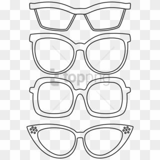 Free Png Sunglasses Coloring Page Png Image With Transparent - Eyeglass Coloring Pages Clipart