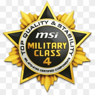 Military Class 4 Components - Msi Clipart