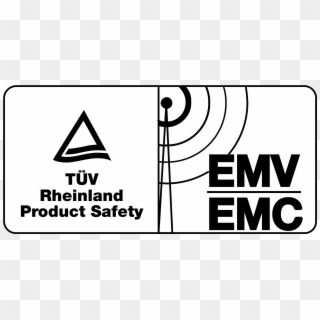 Tuv Emc Emv Logo Png Transparent - Emc Symbol Clipart