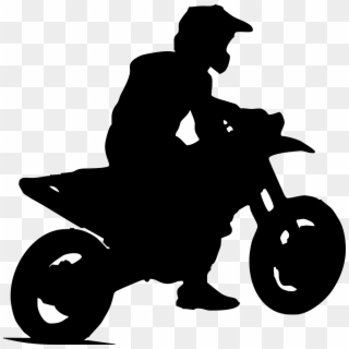 Guy On Four Wheeler Silhouette Clipart