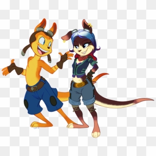 Daxter And Nasrin Rose By C-puff - Cartoon Clipart