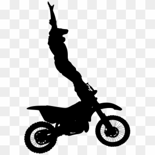 Motocross Clipart Silhouette - Clip Art - Png Download