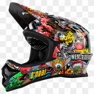 Motocross Helmet Sticker Bomb , Png Download - Sticker Bomb Motocross Helmet Clipart