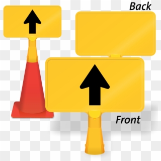 Straight Thru Arrow Symbol - No Construction Traffic Signage Clipart