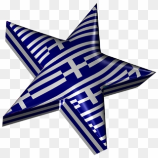 3d Plastic Greek Star - 3d Star Gif Animated Clipart