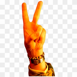 Photo Of Hand In A Peace Sign - Fictional Character Clipart