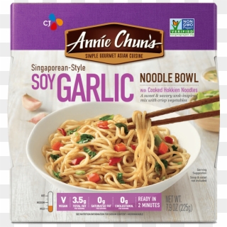 Singaporean-style Soy Garlic Noodle Bowl - Annie Chun's Clipart