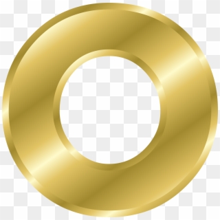 Picture Letters Png - Letter O In Gold Clipart