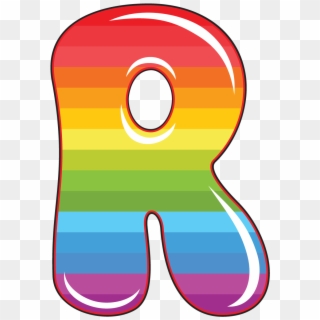 R Is For Rainbow, Baby Alphabet - Letter R Clip Art - Png Download