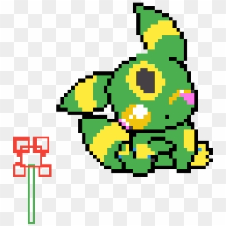 Plant And Plant Eevee - Pixel Art Pokemon Umbreon Clipart
