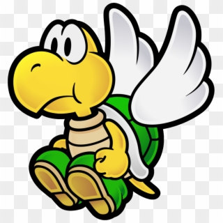 Mario Turtle With Wings Clipart , Png Download - Paper Mario Koopa Transparent Png