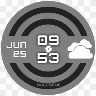 Bullseye Weather Icon Watchface Preview Clipart