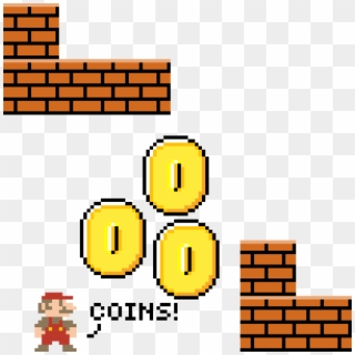 Mario Coins - Super Mario Bros Stair Block Clipart