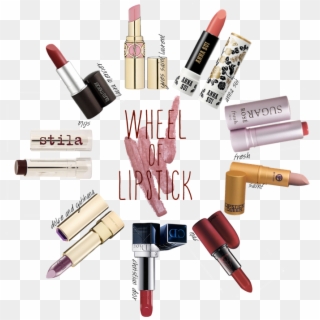 Wheel Of Lipstick Including Choices From Stila, Yves - Rouge Dior Haute Couleur Clipart