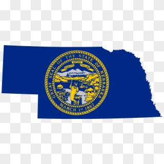Nebraska Png Transparent Background - Nebraska State Flag Map Clipart