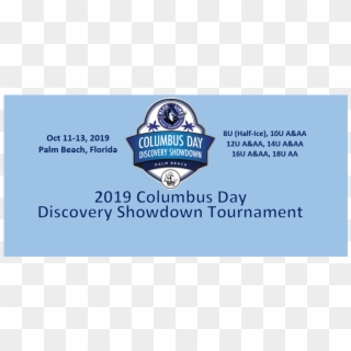 2019 Columbus Day Discovery Showdown - Badge Clipart
