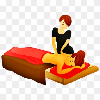 Massage Therapy Can Take Place On A Table, Chair, Or - エステ イラスト 素材 無料 Clipart