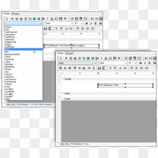 Modifying A Sub-report Clipart