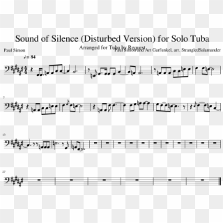 Sound Of Silence Disturbed Version For Solo Tuba - Sound Of Silence For Tuba Clipart
