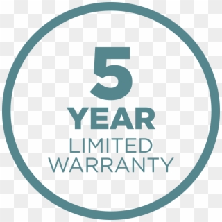5-year Limited Warranty Icon - Circle Clipart