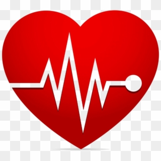 Heart Disease And Stroke Are, Respectively, The Number - Heart With Heartbeat Line Clipart