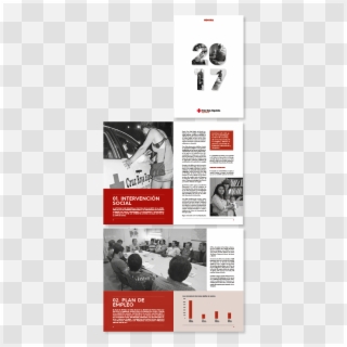 Maquetación Y Diseño De La Memoria Anual De La Fundación - Flyer Clipart