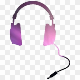 Headphones Galaxy Pink Violet Sticker Report Abuse - Music Headphones Gif Clipart