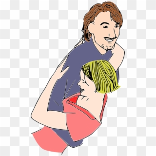 Dance Dancing Dip Hug Love Man Woman - Cartoon Clipart