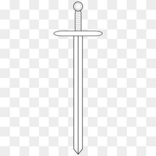 Sword Hilt Heraldry - Espada De Guerreiro Medieval Clipart