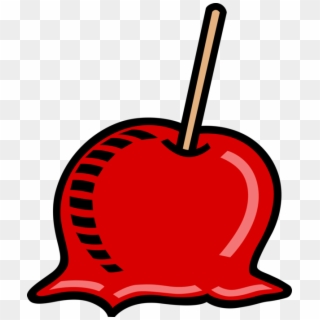 Vector Illustration Of Candy Apple Covered In Hard - Pomme D Amour Clipart - Png Download