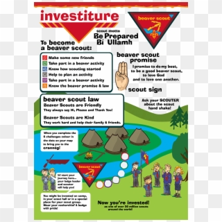 Investiture Is The Formal Event Of Joining The Scouting - Beaver Scout Promise Ireland Clipart