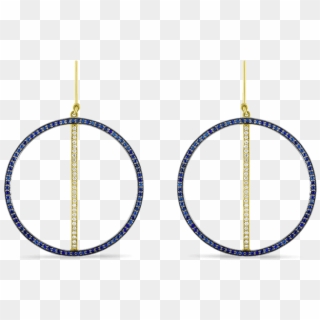 Line Hoop Earrings - Earrings Clipart