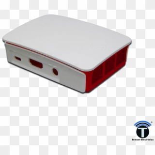 Raspberry Pi 3 B Case, Red, White - Raspberry Pi 3 Case Png Clipart