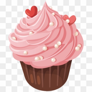 #mq #pink #cupcake #dessert - Dibujo Cremoso Clipart