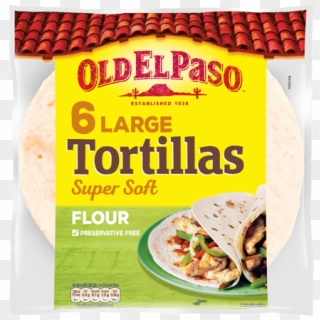 6 Soft Wrap Tortillas - Old El Paso Wraps Clipart
