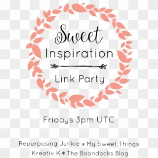 Sweet Inspiration Link Party Button - Blog Clipart