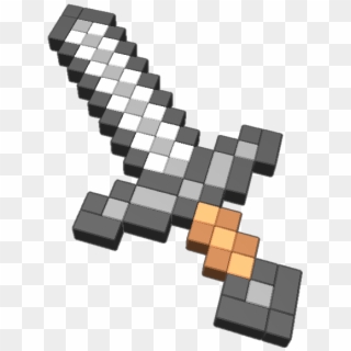 The Iron Sword From Minecraft - Minecraft Stone Sword Perler Beads Clipart