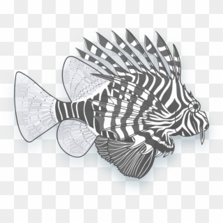 Image Of A Lionfish - Ray-finned Fish Clipart