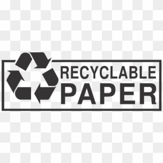 Recyclable Paper Vector Logo - Recycle Symbol Clipart