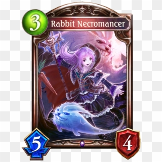 Unevolved Rabbit Necromancer Evolved Rabbit Necromancer - Ceryneian Hind Shadowverse Clipart