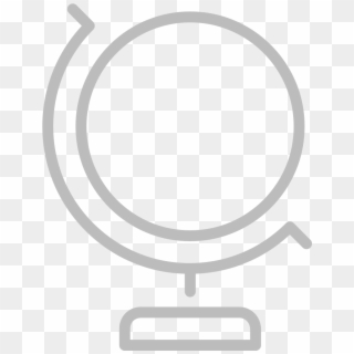 Line Style Icons Globe - Circle Clipart
