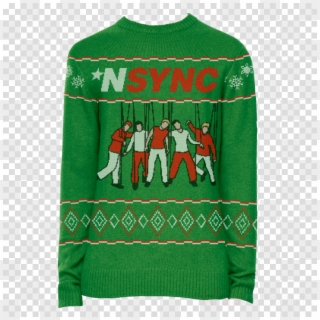 Nsync Christmas Sweater Clipart Nsync Christmas Jumper - Nsync Ugly Christmas Sweater - Png Download