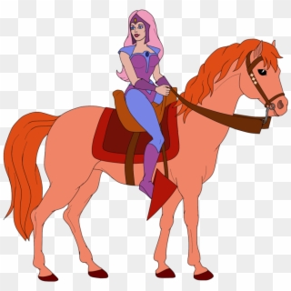 Glimmer On Horseback - She Ra Riding Horse Clipart