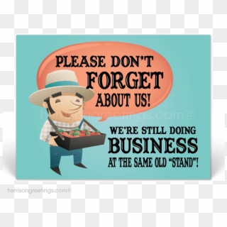"don't Forget About Us" Business Postcards - Don T Forget About Us Clipart
