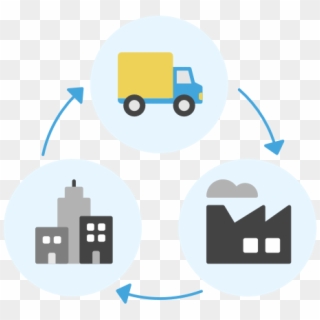 Supply Chain Innovation Icon - Circle Clipart